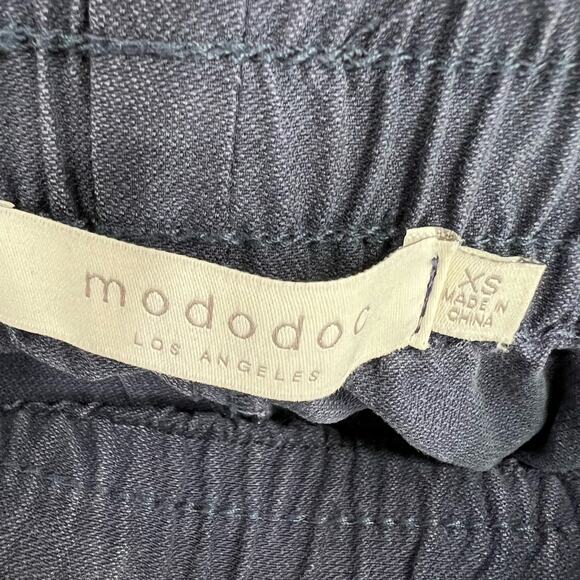 Mododoc Jogger Pant Women's Size XS Navy Licorice Mid Rise Zip Ankle - Picture 7 of 9